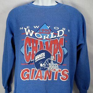 Vintage 1990 New York Giants World Champs  Crew Sweatshirt Fruit Of The Loom